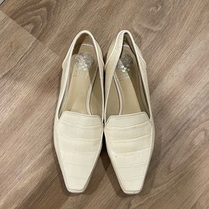 Vince camuto white loafer